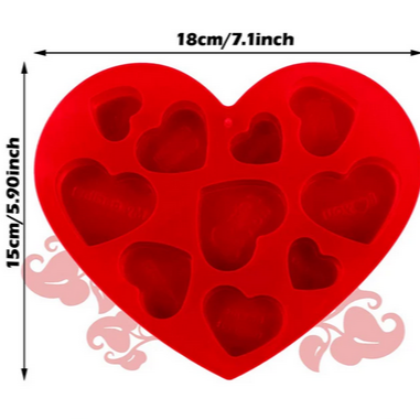 Molde de corazones 0103