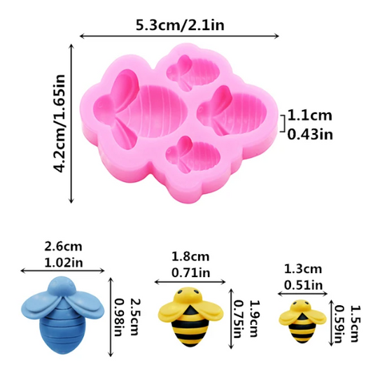 Molde de abejas 0019