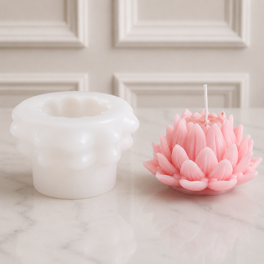 Molde de flor de loto 0083