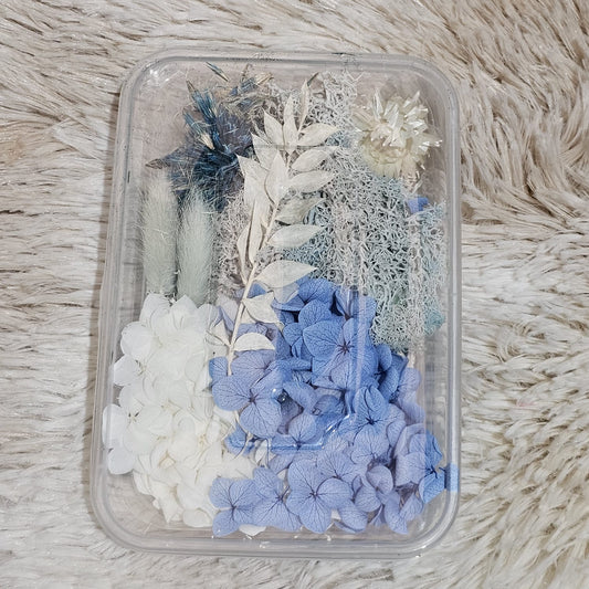 Flor deshidratada caja