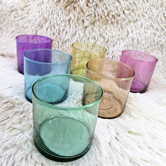Envase de vidrio de colores