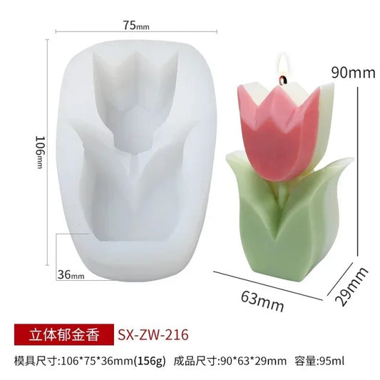 Molde de tulipán 0042