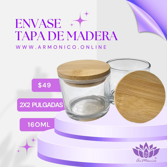 Envase 2x2 Tapa de Madera